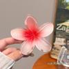 Pinza para el Cabello de Plumeria Clip de Verano Nuevo Accesorio para el Cabello de Playa Pinza de Celebridad de Internet Pinza de Tiburón en la Parte Posterior de la Cabeza Gorro Dai