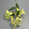 Buquê de Lírios Artificiais Transfronteiriço, Flores Artificiais para Decoração de Parede de Flores em Shopping, Flores Artificiais Lírio-da-Chama, Arranjo de Flores para Corredor de Casamento