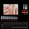 Arte de Uñas Arte de Uñas Ultra-delgado Sin Rastro Uso Extensión de Uñas Sin Limar Transparente Semimate Pegatina Completa Medio Pegatina Parche para Uñas