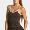 Chaleco Deportivo Meiyang para Mujer con Estampado de Leopardo, Nuevo, Transfronterizo, con Almohadillas en el Pecho, Bonito Diseño en la Espalda, Adecuado para Fitness, Correr, Yoga al Aire Libre