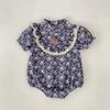 Roupa de Bebê de Verão Cheongsam de Algodão Puro Estilo Chinês Manga Curta Harper Girl Bebê Verão Macacão Triângulo Fart Tudo-em-um