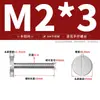 Tornillos Decorativos Publicitarios de Acero Inoxidable GB833 Cabeza Plana Cabeza Redonda Grande Ranurados M2M3M4M5M6M8M10