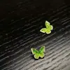 Pendientes de Mariposa con Cristales de Zircón, Aguja de Plata Electrochapada en Oro Real de 18 Quilates, Pendientes Exquisitos y Elegantes, Pendientes Versátiles y de Alta Gama para Mujer