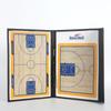 Tablero táctico de baloncesto plegable de tres pliegues color tablero de entrenador plegable tablero de enseñanza de cuero magnético con bolígrafo tablero de entrenador 2.5 plegable