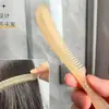 Pente Imitação de Chifre Natural de Ovelha e Vaca para Separação da Linha do Cabelo e Estilização, Adequado para Mulheres Alisar Cabelos Longos