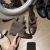 Primer Encuentro Temporada Aumento 5cm~Persona Baja Botines Adelgazantes con Cordones Botas de Mujer 2026 Otoño/Invierno Nuevo Estilo Botas Western