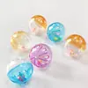 Brinquedo para Gato Bola Pequena 4,3cm Bola Oca com Sino Bola Sino Crisântemo Brinquedo para Gato Bola Plástica com Sino