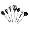 Atacado do Fabricante Venda Quente Conjunto de Utensílios de Cozinha de Nylon 7 Peças com Cabo de Aço Inoxidável Resistente a Altas Temperaturas Cozinhar Cozinha Conjunto Diversos