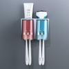 Escova de dentes rack Punch-free Gargle Cup Escova de dentes copo de parede WC montado na parede Pasta de dentes Squeezer Set