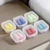 Caja Pequeña Cuadrada de Plástico Transparente Caja para Tapones para los Oídos Caja Cuadrada Pequeña de Punta de Bolígrafo de PP Caja Pequeña Mini Pequeña Caja con Tapa Almacenamiento Caja Pequeña