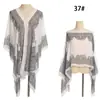 Nuevo chal protector solar para damas, verano, gasa, bufanda cambiable, flor de anacardo europea y americana, chal de playa, fábrica al por mayor