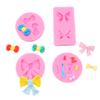 Molde de Silicone Líquido, Molde de Silicone de Laço, Ferramenta de Decoração de Bolo Fondant, Ferramenta DIY para Assar