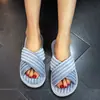 Comercio Exterior Transfronterizo Nuevas Zapatillas de Casa para Mujer de Pana con Punta Abierta, para Interiores, Ligeras y Cómodas, Punta Abierta para Exteriores