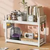 Estantería de varias capas para dormitorio de encimera, estante de almacenamiento para estudiantes, escritorio de oficina para computadora, gabinete de niveles para baño, estante de almacenamiento para dormitorio