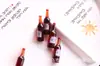 Simulación botella de vino tinto botella de vino accesorios de resina llavero materiales de procesamiento pegamento gota calcomanías para carcasa de teléfono móvil