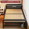Cama plegable sin instalación 1.2m cama individual económica simple cama para adulto 2026 modelo nuevo casa de alquiler cama de madera dura
