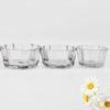 Base de castiçal de vidro transparente Copo de cera para aromaterapia Pote para arranjo de atmosfera de celebração de casamento Mesa de vidro para cera de cera