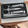 Tesoura de Unha para Manicure Atacado Manicure Novo Estilo Caixa de Transporte Cortador de Unha Anti-Salpicos Conjunto Portátil