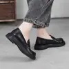 Mocasines de Cuero de Vaca de Primera Capa Hechos a Medida para Mujer, Zapatos de Cuero Genuino Estilo Británico, Fábrica de Zapatos para Mujer Talla Grande 41 OEM
