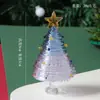 Árbol de Navidad de cristal Zibo, regalo de Navidad de escritorio, artesanías, adornos creativos, decoración de sala de estar, pequeños regalos.
