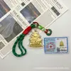 Insignia Personalizada Logo Llavero Navideño Oro Puro 999 Árbol de Navidad Colgante de Bolsa Cadena para Teléfono Adorno Venta al por Mayor