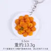 Chaveiro de Prato de Comida Simulada Pvc Miniatura Prato de Comida Simulado Cozinhar Brinquedo de Faz de Conta Restaurante Pequeno Presente