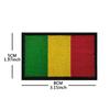 Bolsa exterior con bordado de gancho y bucle de bandera nacional africana transfronteriza con parche de tela de bordado de sello en stock