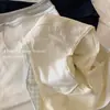 Calcinha Feminina Antibacteriana de Algodão Puro 10A com Entrepernas Estendido, Color Block, Cintura Média, Ajustada ao Corpo, Não Aperta, para o Verão