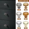 Manija de Agujero Único para Puerta de Gabinete Muebles con Patrón de Calabaza Estilo Francés Transfronterizo Manija Pequeña para Cajón de Armario Minimalista Moderno