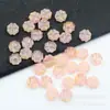 Vidrio Checo Trébol de Cuatro Hojas 10 mm Pétalos en Forma de Corazón Agujero Recto Capullos DIY Joyería Antigua Material para Tocado Venta al por Mayor