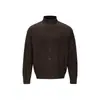 Ru Meng Moda Retro Japonesa Marca de Tendencia Suéter Casual para Hombre Otoño Tejido Jacquard Cuello Alto Versátil Prendas de Punto para Pareja