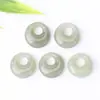 Contas Soltas de Jade Hetian Natural, Elegantes e Quentes, Acessórios de Pingente para Colares Artesanais DIY