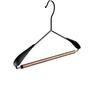 Cabide de Ferro de Madeira Maciça Metal Ombro Largo Cabide Sem Costura Loja de Roupas Casa Suporte para Calças Multifuncional Cabide de Ferro e Madeira de Luxo Leve