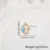 Distrito Lu Europa y Estados Unidos incrustado circonita creativa aceite ojo del diablo palma incrustado diamante moda personalidad colgante pendientes accesorios