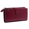 Cartera de Cuero Transfronteriza 2023 Nueva Larga de Piel de Vaca Multi-tarjeta Gran Capacidad Clutch Multifunción Bolsa para Tarjetas