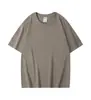 Camiseta de Manga Corta para Hombre de Verano, Tejido Pesado de 320g, Algodón Puro, Algodón Grueso de Xinjiang, Cuello Pequeño, Estilo Americano, Camiseta Base de Media Manga