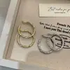 Pendientes de aro compactos de estilo coreano en espiral retorcida, sencillos y de moda, pendientes elegantes con un diseño único, accesorios para orejas de mujer de alta gama