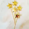 Material de decoração de bandeira em PU bolo de aniversário bolo coração de pêssego amor estrela de cinco pontas Coroa cartão de inserção de palito