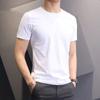 Atacado de fábrica verão novo camiseta masculina fina de manga curta estampada coreana Jovem gola redonda camiseta top vestuário masculino