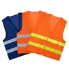 Chalecos reflectantes para obras de construcción, saneamiento, jardinería, seguridad y vigilancia de tráfico, disponibles en stock para venta al por mayor, con opción de impresión personalizada