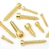 Tornillo Autorroscante Hexagonal Cabeza de Copa Acero Inoxidable 304 Dorado Cabeza de Cuerno Cilíndrica Cola Puntiaguda Tornillo M2/M3/M4/M5