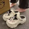 Sandalias de verano de EVA para mujer, que aumentan la altura, suela blanda, antideslizantes, suela gruesa, de moda, adecuadas para usar al aire libre