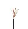 Cable apantallado personalizado 3 núcleos más bobinado de cinta doble apantallado lámina de aluminio 28# señal de audio y video funda cable redondo