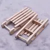 Brinquedo DIY para Crianças Modelo de Trenó de Madeira Quebra-Cabeça Feito à Mão Mini Formato de Trenó de Natal