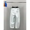 Jeans Blancos de Tiro Alto Ajustados Estilo Plátano para Mujer, Nuevo Estilo de Verano, Pantalones de Pierna Ancha Versátiles y de Moda que Disimulan la Figura