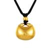 Shuibei Oro Oro Puro 999 Colgante Bolsa Candado Pequeña Gorda Oro Duro 3D Palabra de Bendición Candado Ruyi Collar Clavícula Venta al por Mayor
