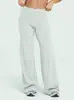 Pantalones de Yoga Europeos y Americanos Transfronterizos de Cintura Alta Levanta Glúteos Adelgazantes Alta Elasticidad Sensación Desnuda Tejido Spandex Caída Pantalones de Pierna Ancha