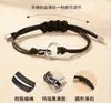 Pulseira de casal Mobius um par de pulseiras de design de nicho para casais de meninos e meninas trançadas à mão atacado