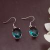 Joyas Aier Mosha eBay Amazon productos de venta rápida Yuantong moda pendientes verdes ovalados gancho para la oreja se pueden personalizar