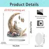 Nuevo Producto Creativo Transfronterizo: Encantadores Adornos Acrílicos 2D de Familia Elefante Blanco para Escritorio, Hogar y Decoración de Sala de Estar Manualidades